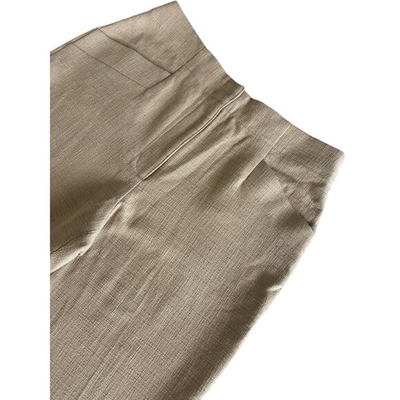 CLUB MONACO Textured Slim Trousers Camel NWT Size 8 - Picture 4 of 11